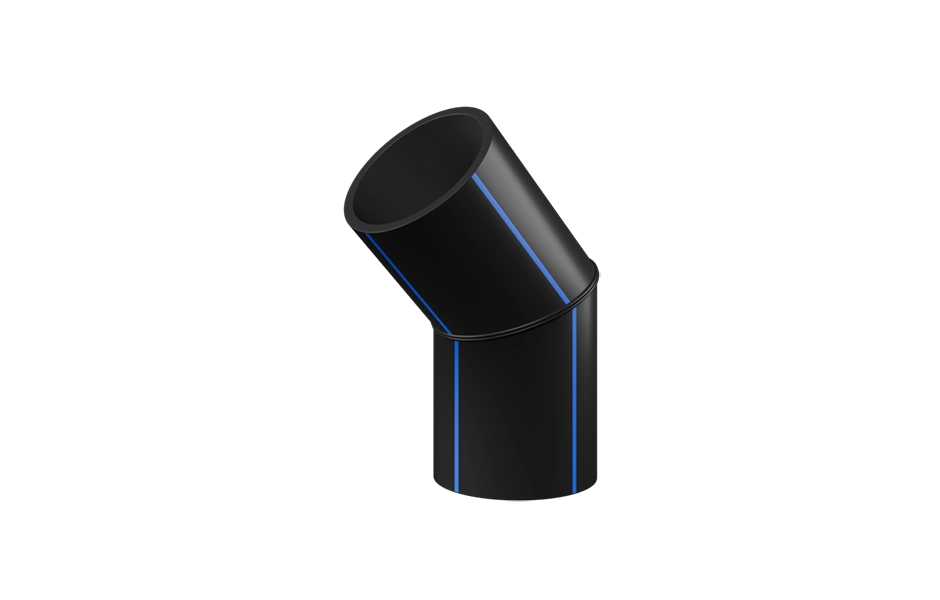 Отвод сварной PN12,5 двухсегментный ПЭ100 SDR 13,6